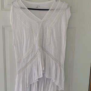 White Sleeveless Top